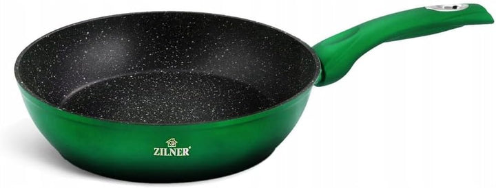 Töpfe und Pfannen Set - Topfset 15-teilig - Marmorbeschichtung und Keramikbeschichtung - mit Glasdec
