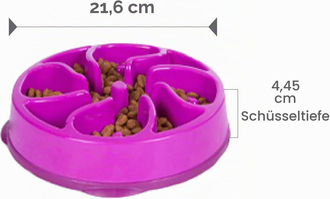 Outward Hound Kyjen 51005 Fun Feeder Slow Feed Interaktiver Bloat-Stop-Futternapf für Hunde, Grösse