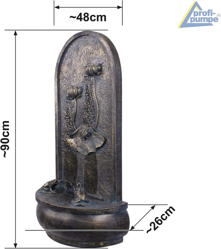 GARTENBRUNNEN BRUNNEN Wandbrunnen BRUNNEN ZIERBRUNNEN VOGELBAD Wasserfall GARTENLEUCHTE TEICHPUMPE -