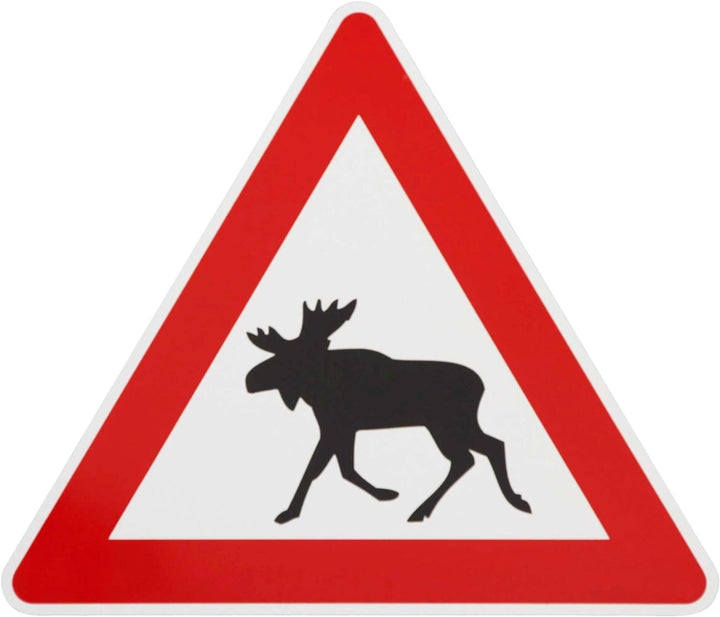 ORIGINAL Verkehrszeichen Nr. 101 m. Sonder-Symbol Elch 630 mm SL Hinweisschild Verkehrsschild RAL-Gü