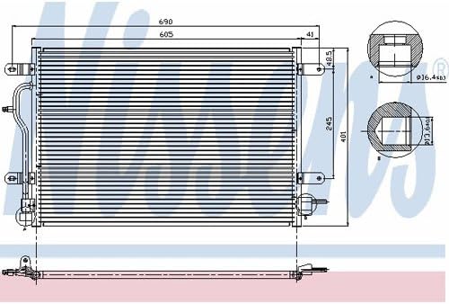 Nissens 94583 Klimakondensator