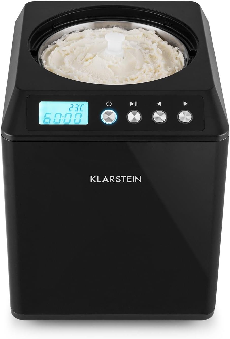 Klarstein Vanilla Sky Family - Eismaschine, Eisbereiter, Speiseeismaschine, Kühlhaltefunktion, LED-D