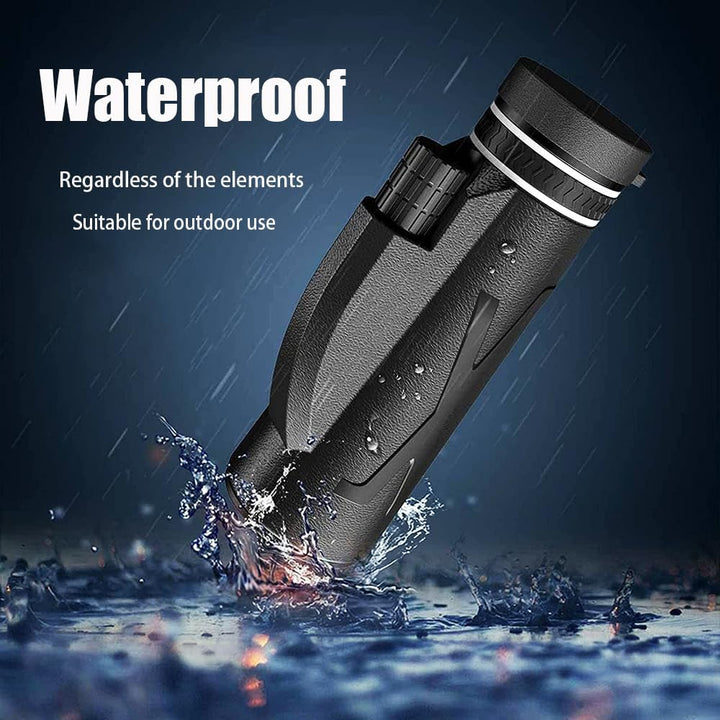 80x100 HD Monokular Teleskop für Erwachsene - Kompaktes Monokular Hochleistungs Teleskop mit BAK4 Pr