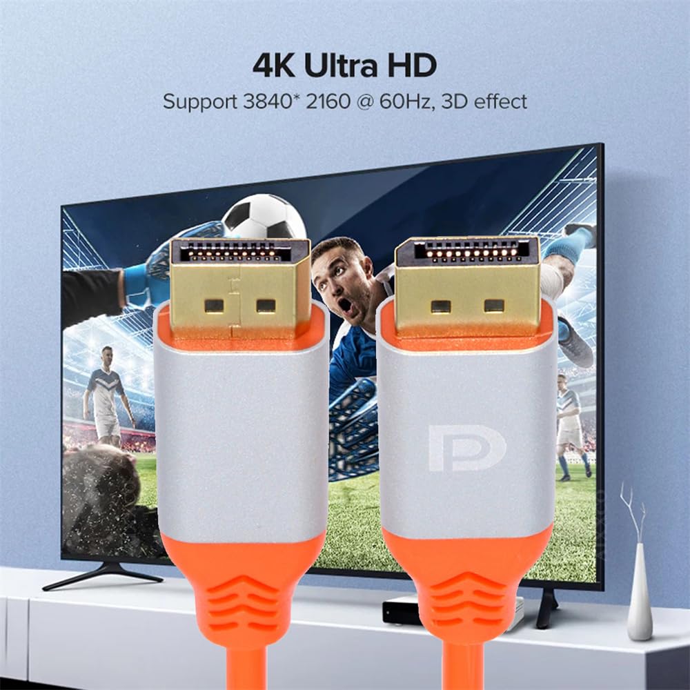 xiwai DP Displayport auf DP 4K Stecker auf Stecker High Flex Ultra Soft Monitorkabel Hyper Super Fle