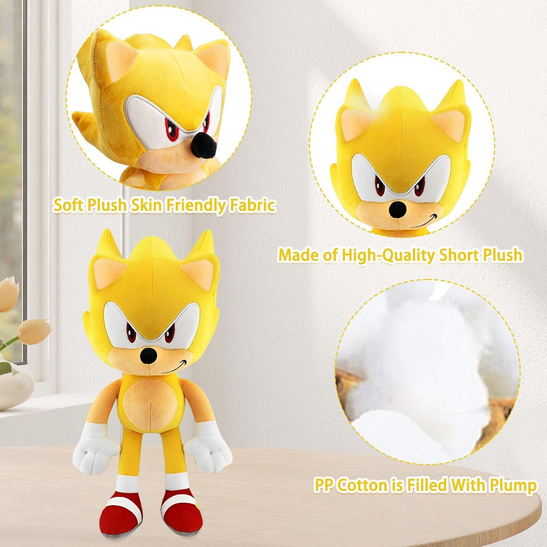 S-onic Tails Kuscheltier, 30cm S-onic Plüschfigur, Kinder S-onic Plüschpuppen, Cartoon Anime S-onic
