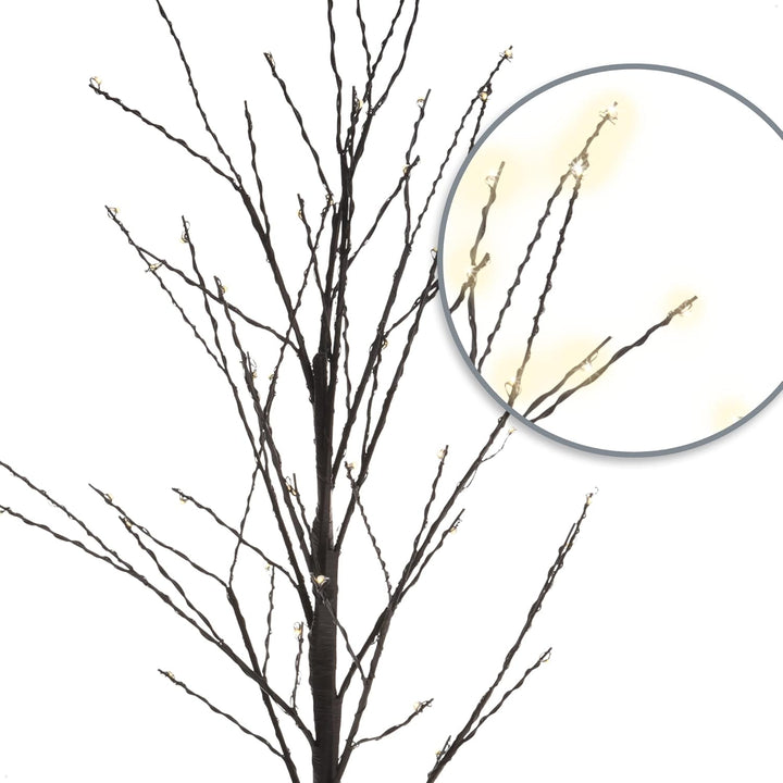 COM-FOUR® LED Baum als dekorative Beleuchtung - Lichterbaum mit 48 LEDs als Deko zu Weihnachten - Le