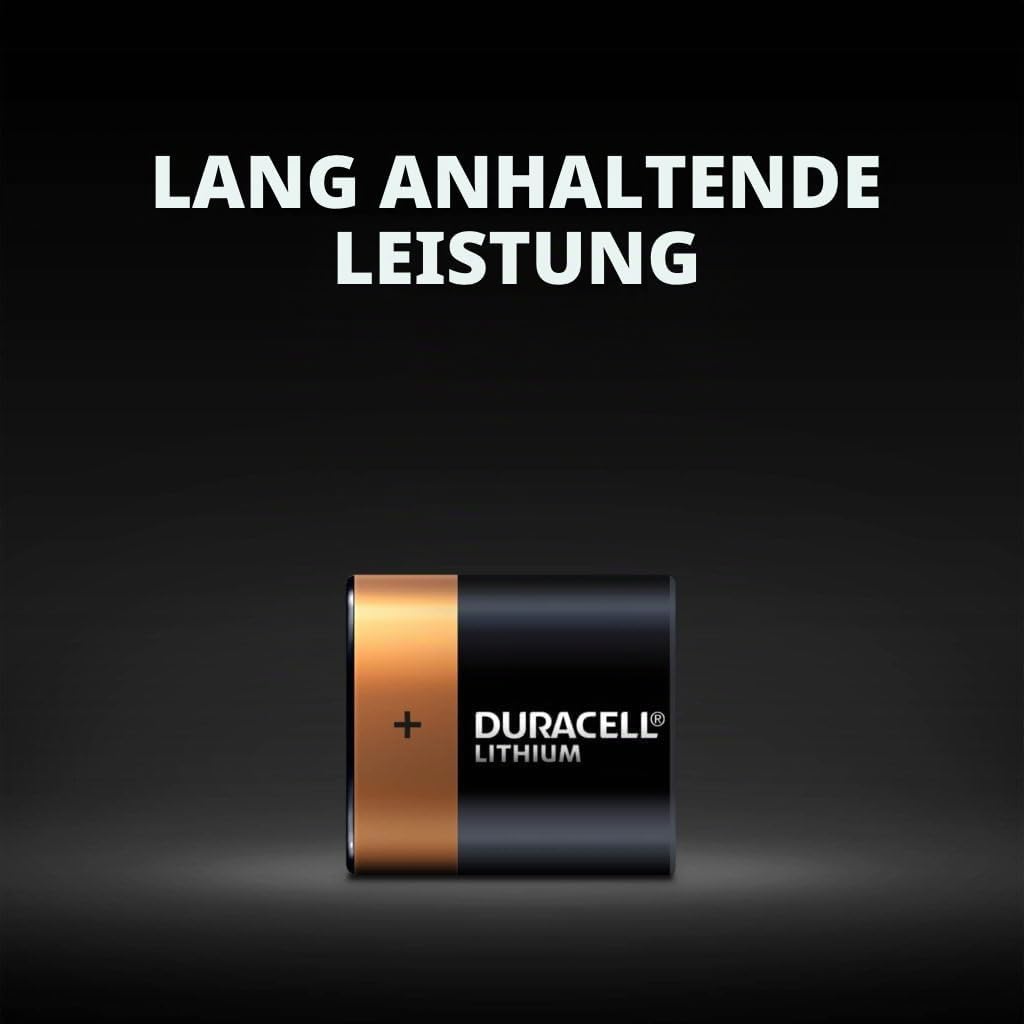 4 x Duracell 223 Lithium-Batterien (4 Blister à 1 Batterie), 4 Batterien (CR-P2)