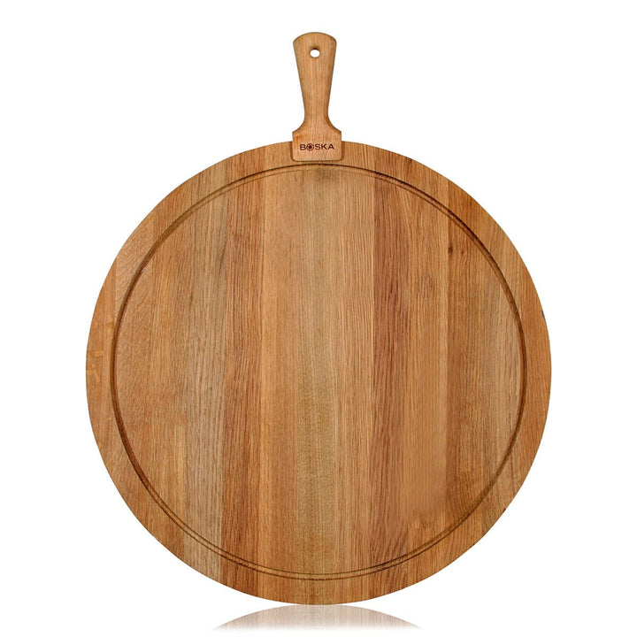 Boska Servierbrett rund Friends XL, Käsebrett Eiche, Durchmesser 565 mm 70 x 61 x 4 cm, 70 x 61 x 4