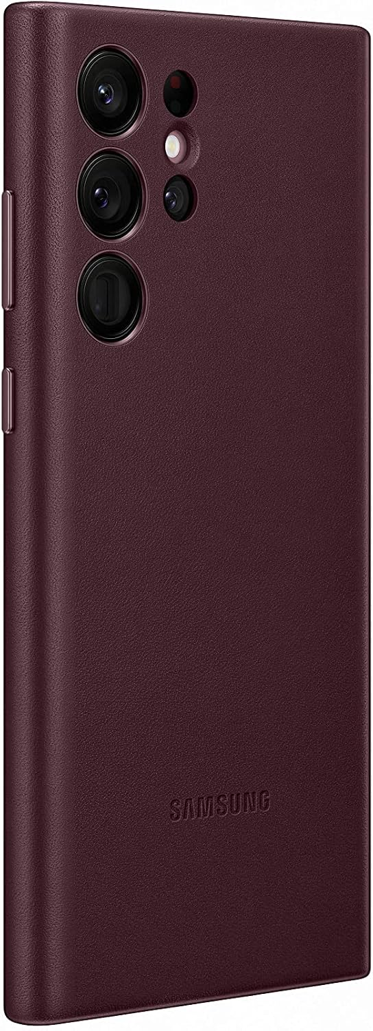 Samsung Leather Smartphone Cover EF-VS908 für Galaxy S22 Ultra, Handy-Hülle, echtes Leder, Schutz Ca