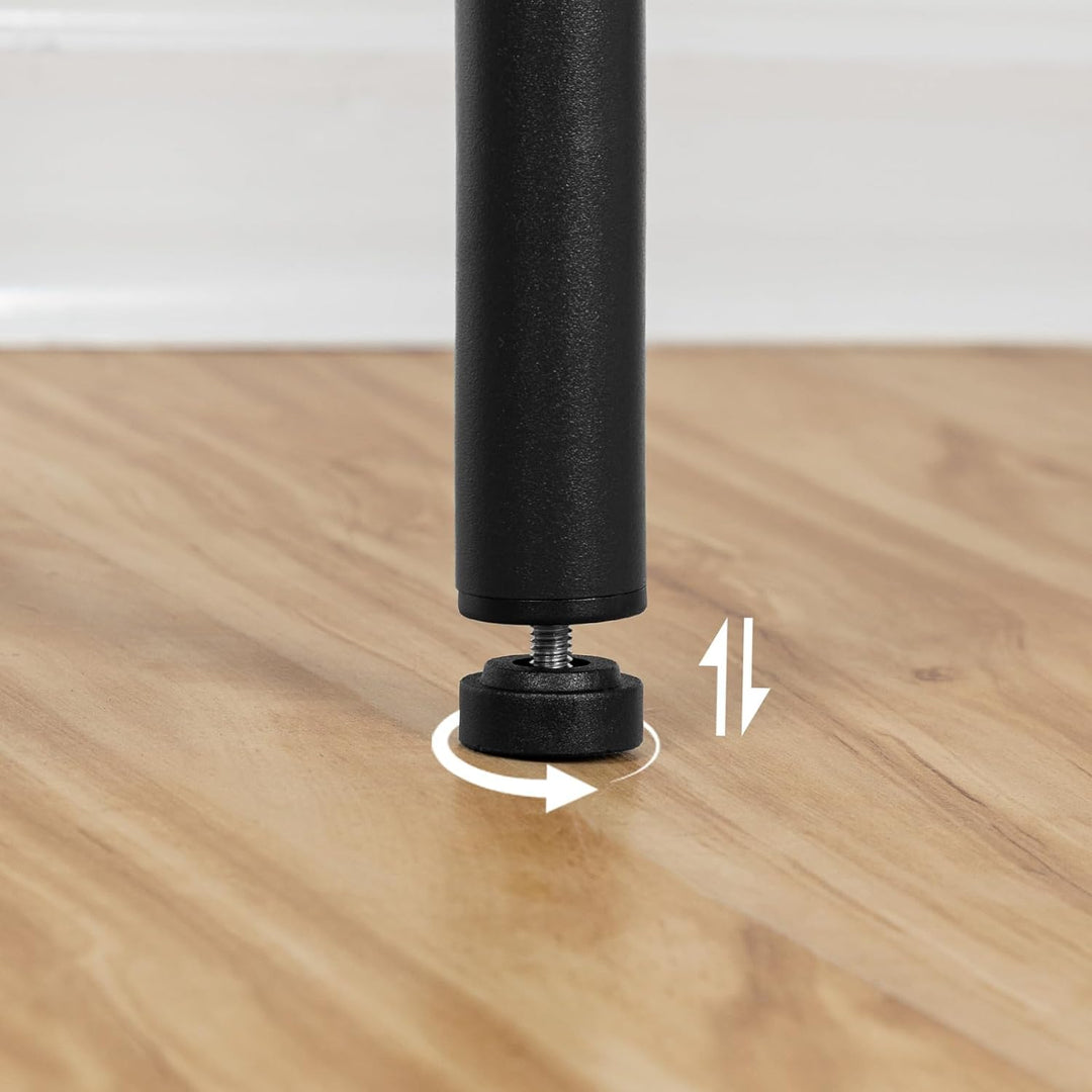 HOOBRO 2er-Set Barhocker, PU-gepolsterte Barstühle, Küchenstühle mit Fussstütze, einfach zu montiere