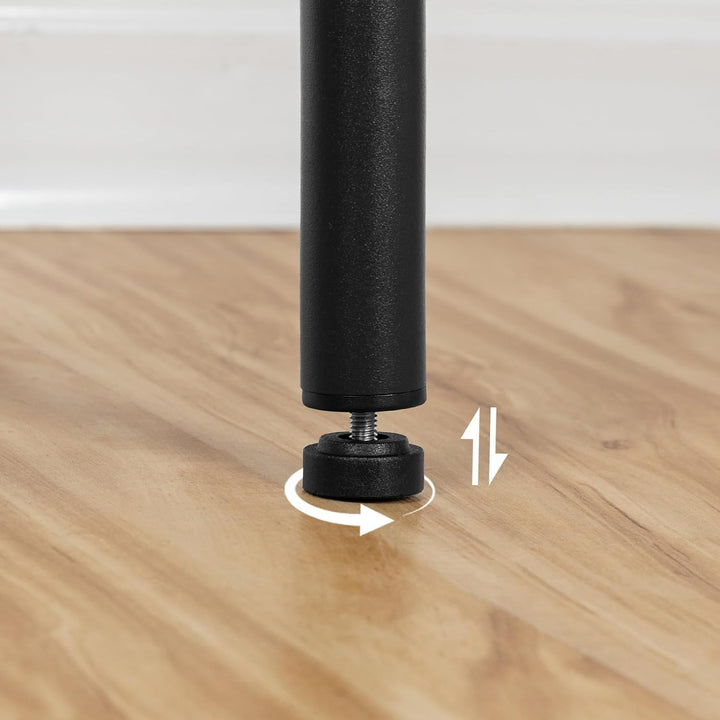 HOOBRO 2er-Set Barhocker, PU-gepolsterte Barstühle, Küchenstühle mit Fussstütze, einfach zu montiere