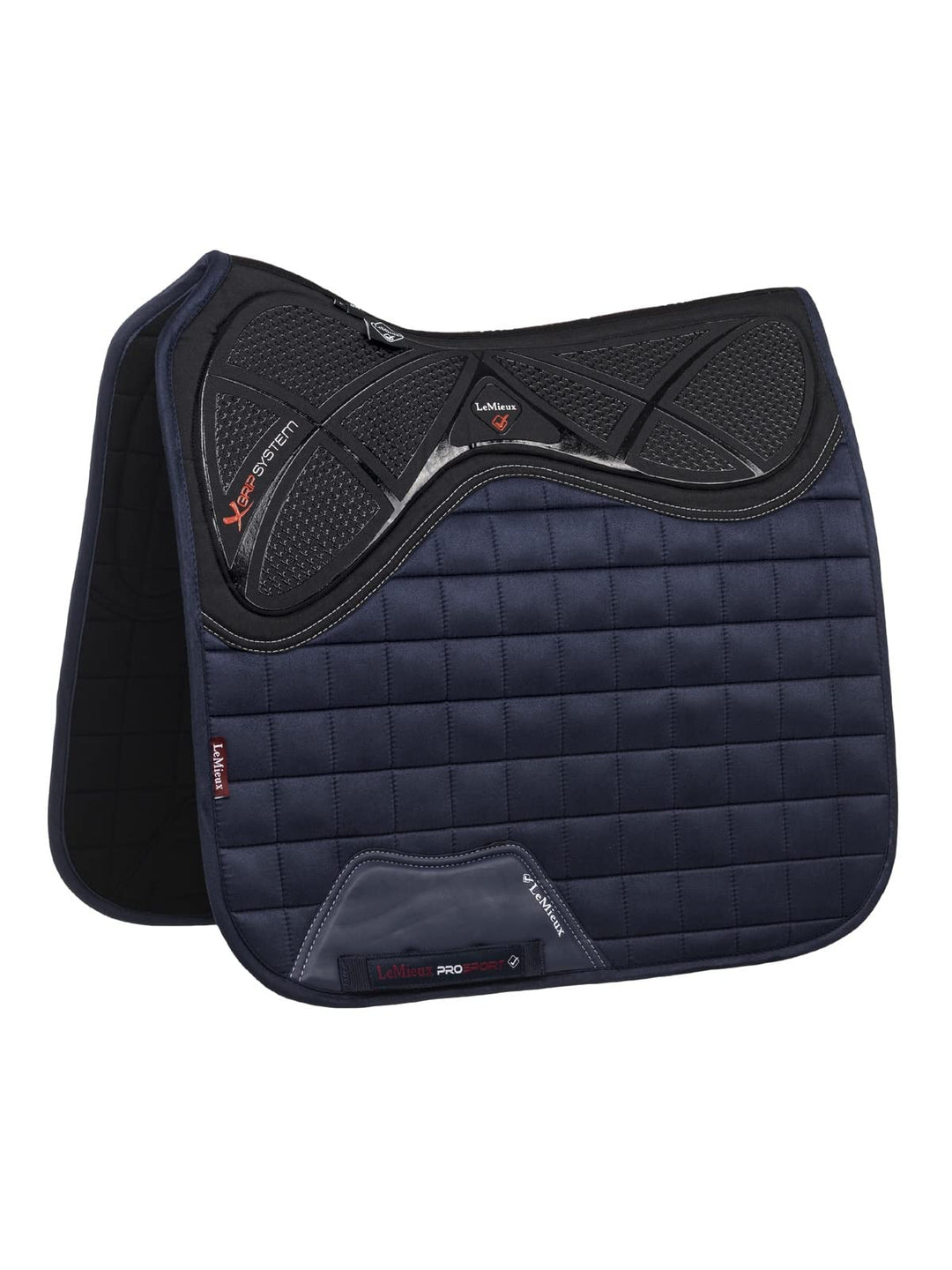 LeMieux X-Grip Silicone Eurojump Square Sattelpolster L navy, L navy