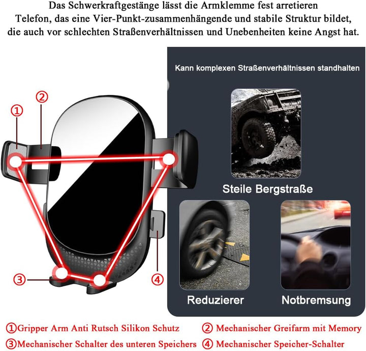 Auto-Handyhalterung für BMW 3er Auto-Zubehör [ Nur kompatibel mit BMW E90 E91 E92 E93 (2005-2013) ]