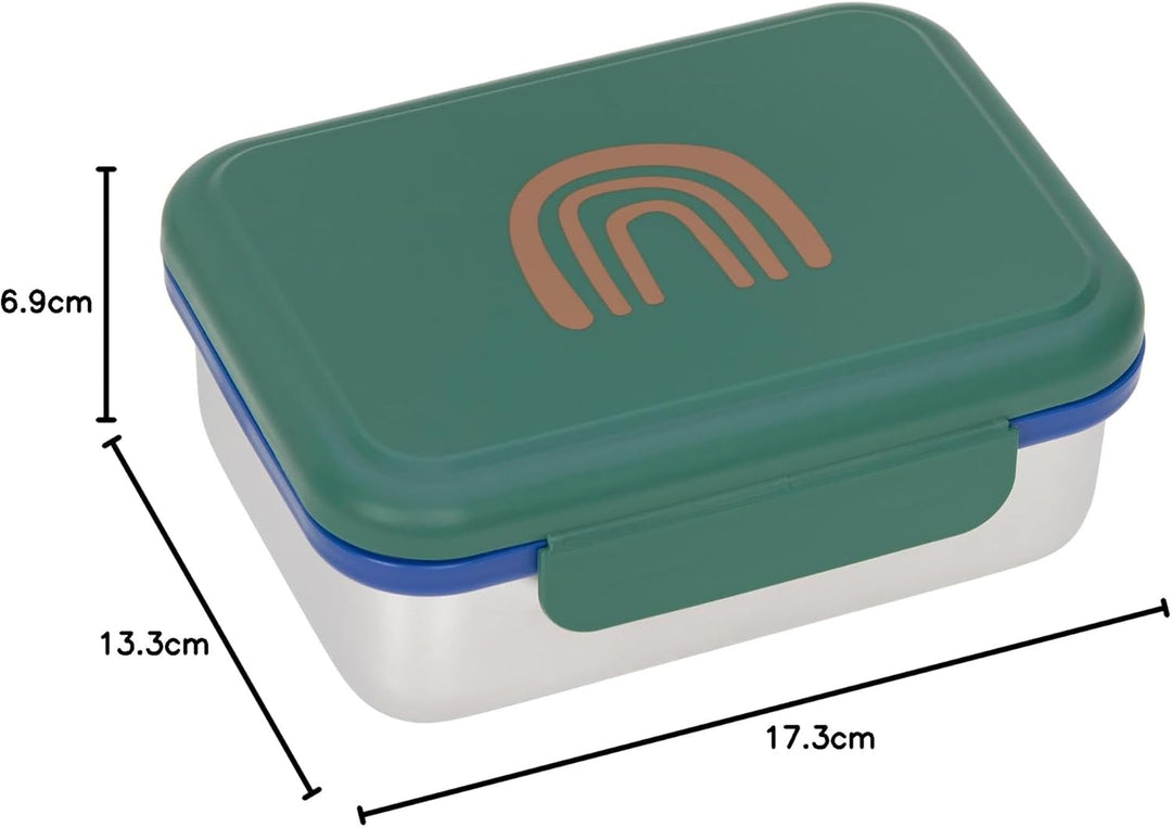 LÄSSIG Kinder Brotdose Edelstahl Lunchbox Frühstücksbox Nachhaltig Kindergarten Schule/Lunchbox Stai