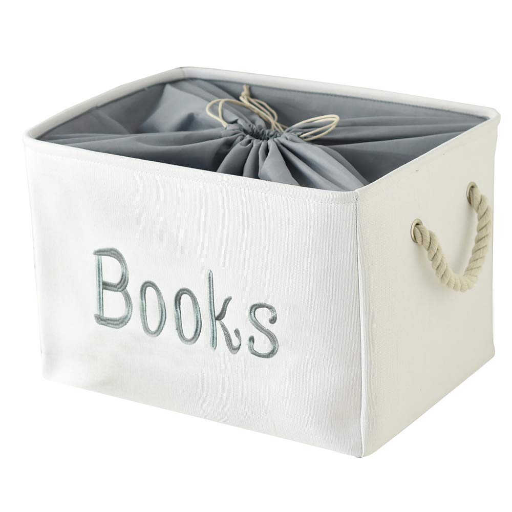 INough Bücher Aufbewahrungsbox Aufbewahrungskorb für Kinder, Kallax Boxen Bücherkorb Kinder gross Au