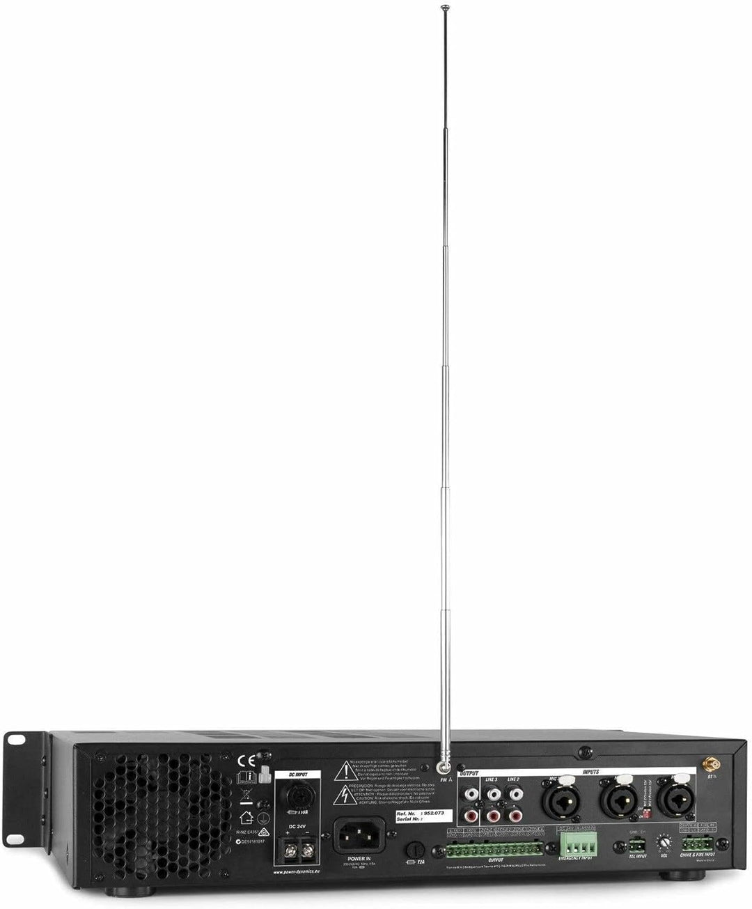 Power Dynamics PDV360MP3-4 Zonen Receiver 360 Watt, PA Verstärker mit Bluetooth, MP3, USB, SD & UKW