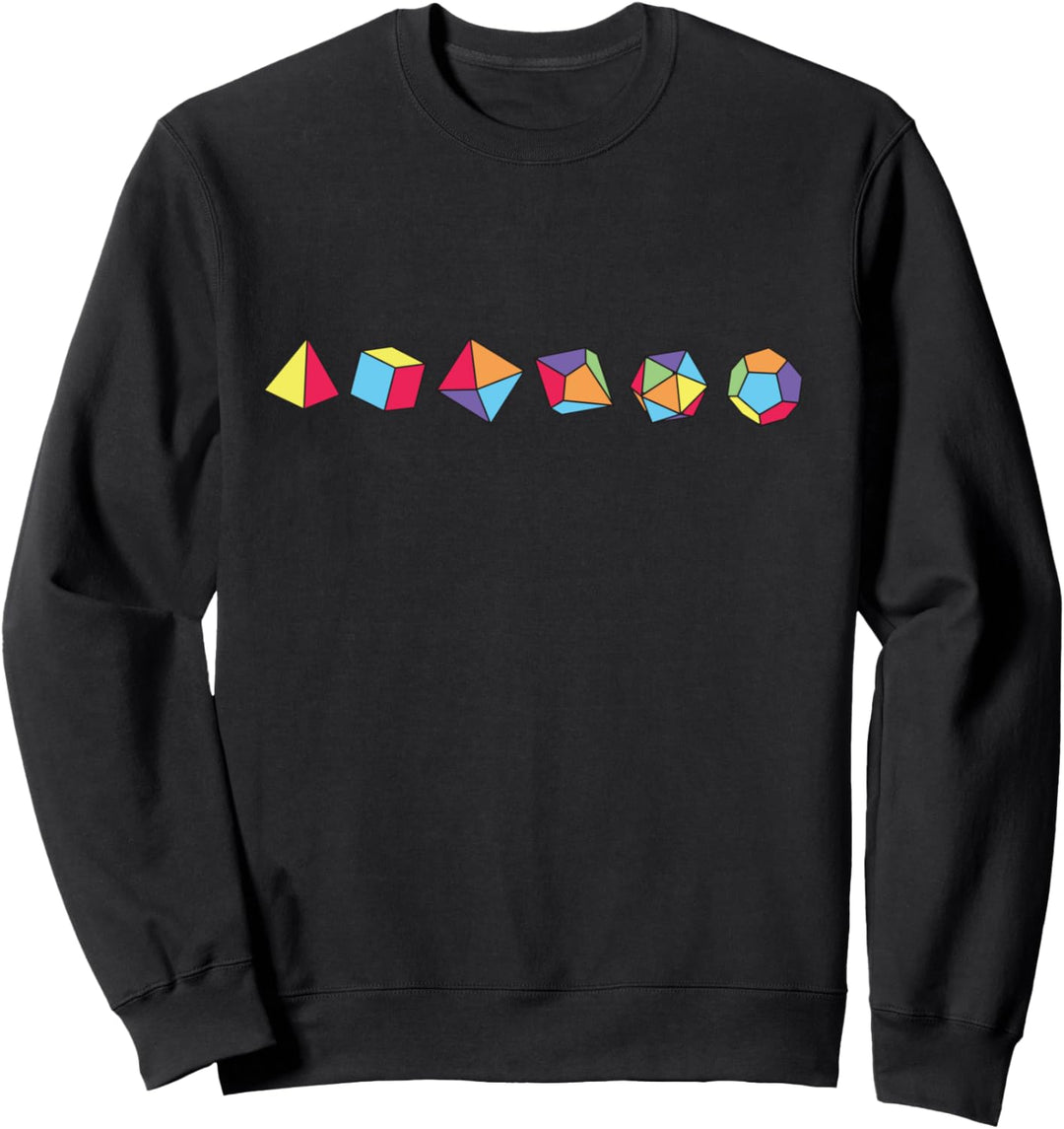 RPG Dice Game Master Rollenspiel Geometrie Würfel Sweatshirt