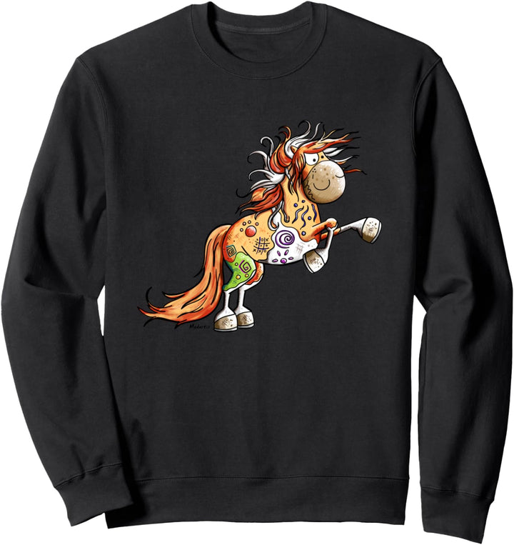 Indianer Pferd I Wildpferd Appaloosa für Pferdefreunde Sweatshirt