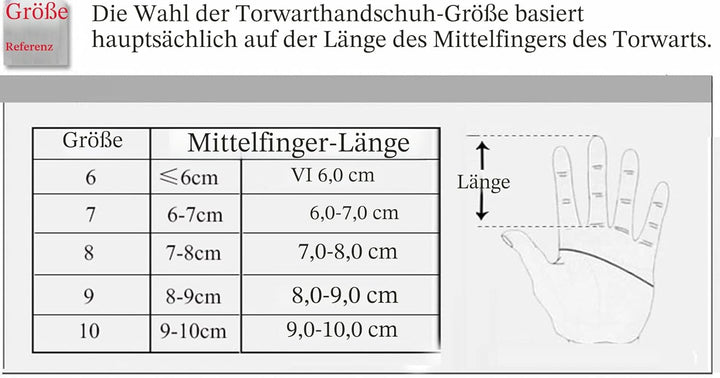 FASECKS Fussball-Torwarthandschuhe 6/7/8/9/10 Jungen Kinder Erwachsene Fussball-Torwart-Kit M - 7 Sc