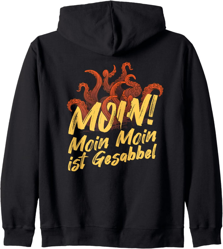 Moin Moin ist gesabbel Oktopus Seemann Meer Kapuzenjacke