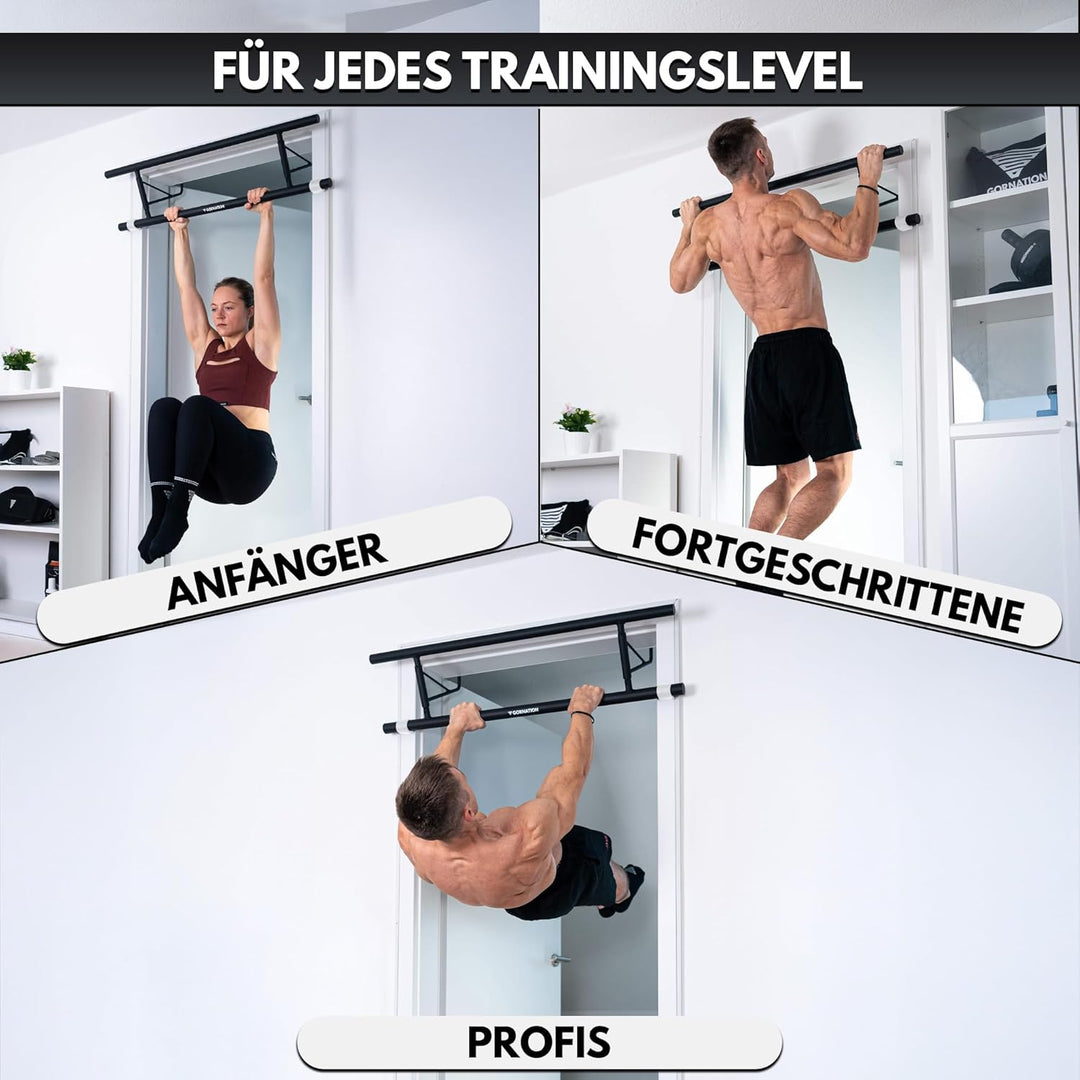 GORNATION Klimmzugstange Türrahmen, Klimmzugstange für Tür, Multifunktionale Pull Up Bar, Perfekt fü