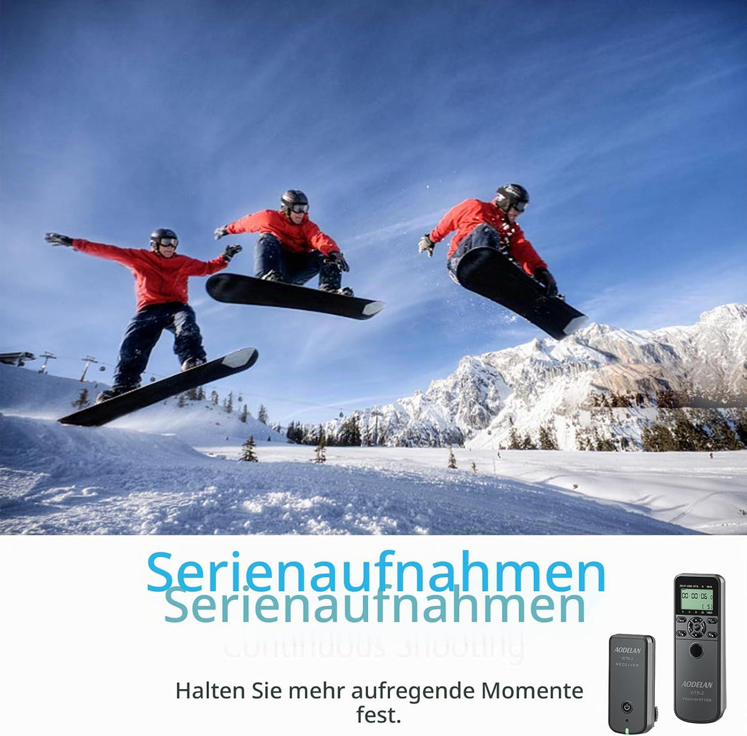 AODELAN Kabelloser Timer-Fernauslöser für Sony A7II A7R A7RII A7RIII A9 RX100 VI HX99 A6000 A77 A99