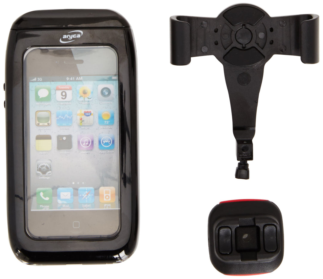 KLICKfix Lenker Smartphonetasche Aricase für iPhone 4/4S Phonebag, Schwarz, One Size