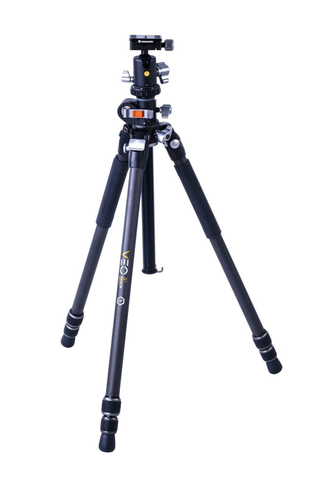 Vanguard VEO 3+ 263CB - Stativ mit umklappbarer Mittelsäule und Kugelkopf Carbon Kugel, Carbon Kugel