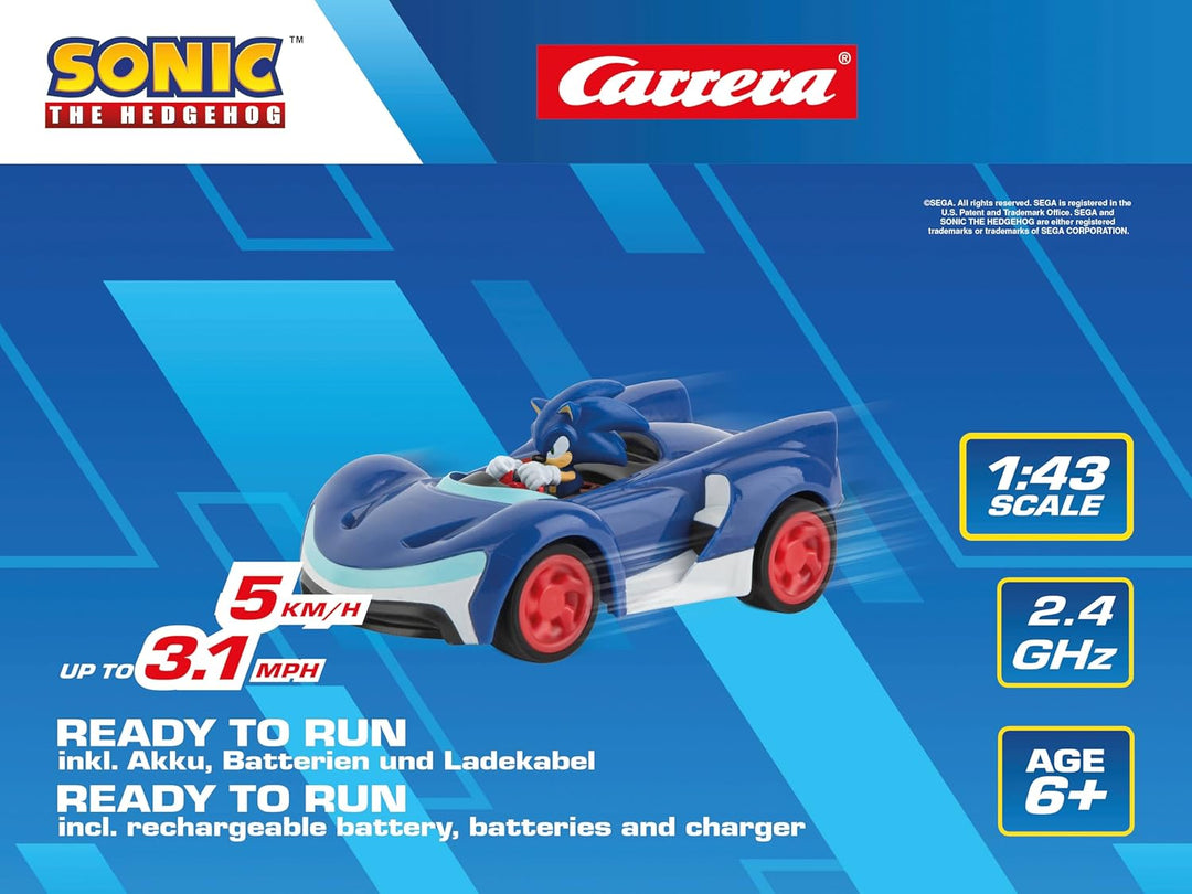 Carrera - 370430022 - Team Sonic Racing Mini RC - Sonic 1:43