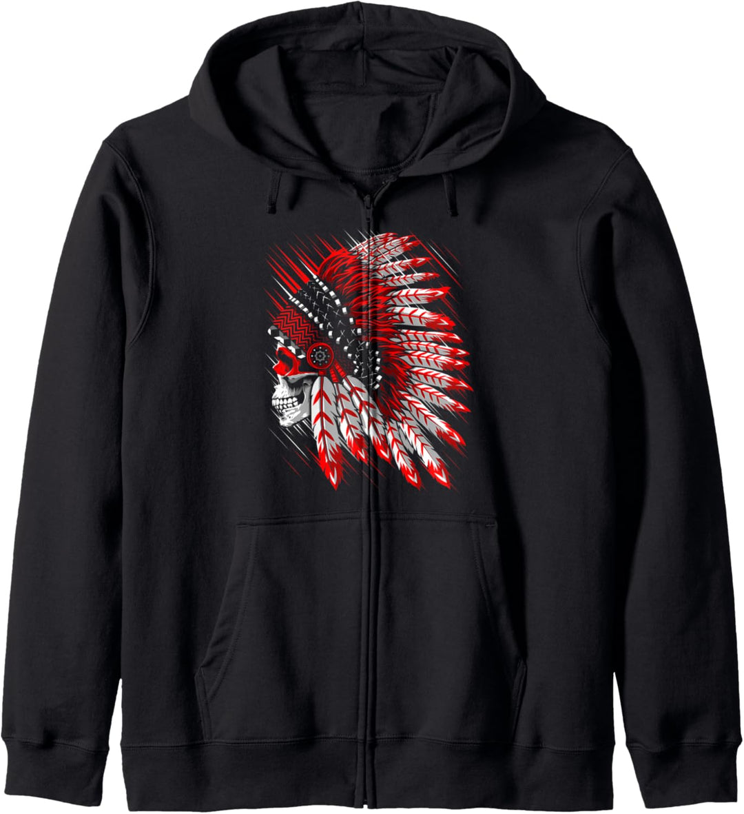 Indian Chief Skull der Frauen gebürtiger comanche Amerikaner Kapuzenjacke