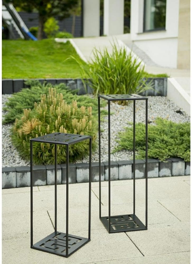 Markenloss HowHomely Blumenständer Metall 100 x 24 cm - Eleganter und Hoher Blumenhocker mit Zusätzl