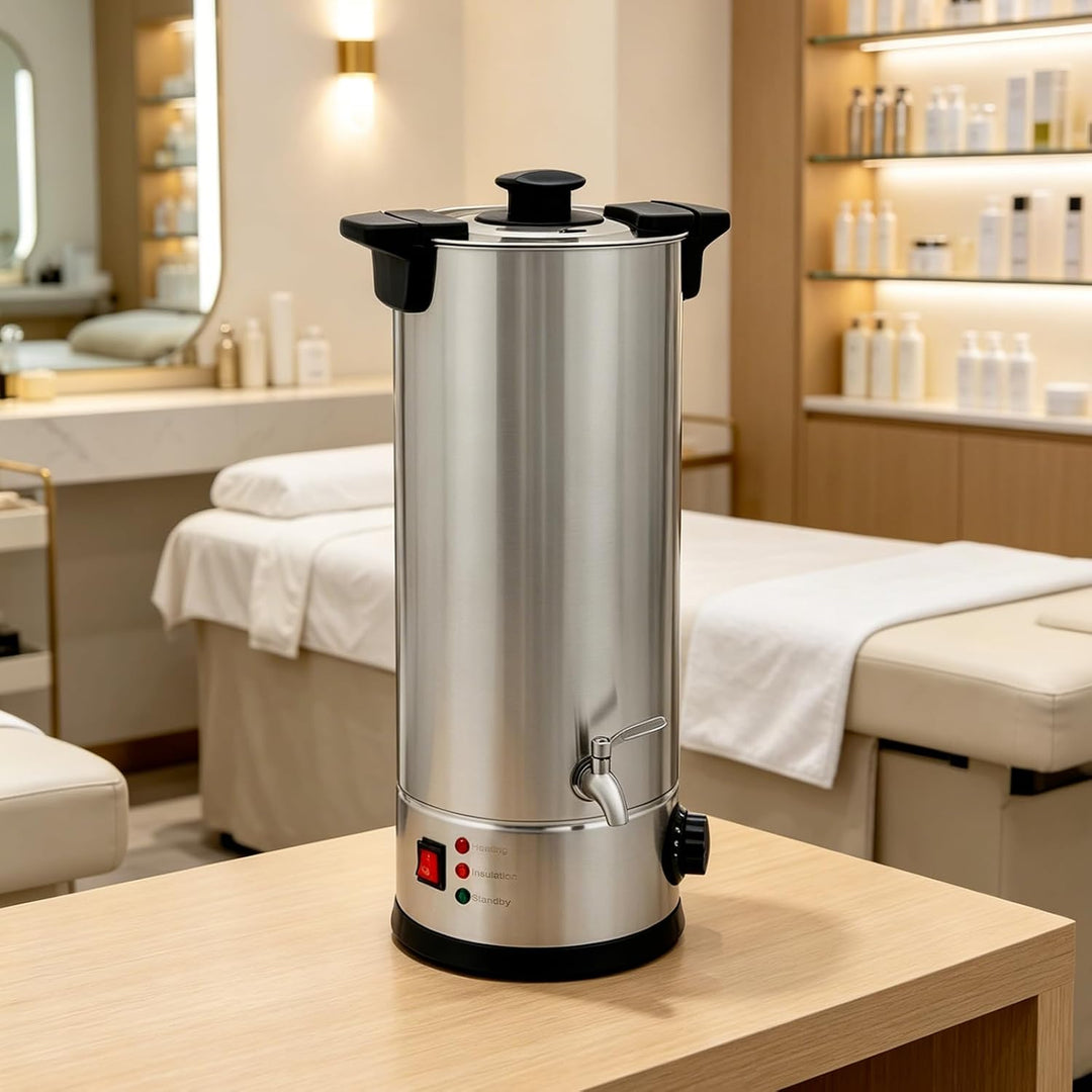 Wachsschmelzer 9L 1800W, beheizter Wachs-Schmelztopf aus Edelstahl 0-110°C | 304 Edelstahl + PP, Iso