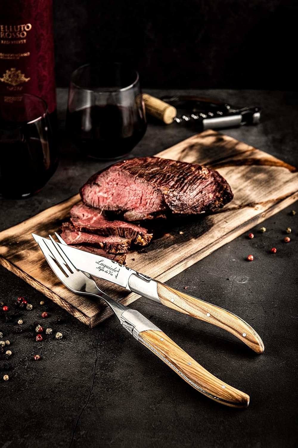 Laguiole Style de Vie Steakmesser Luxury Line, 6-teilig,