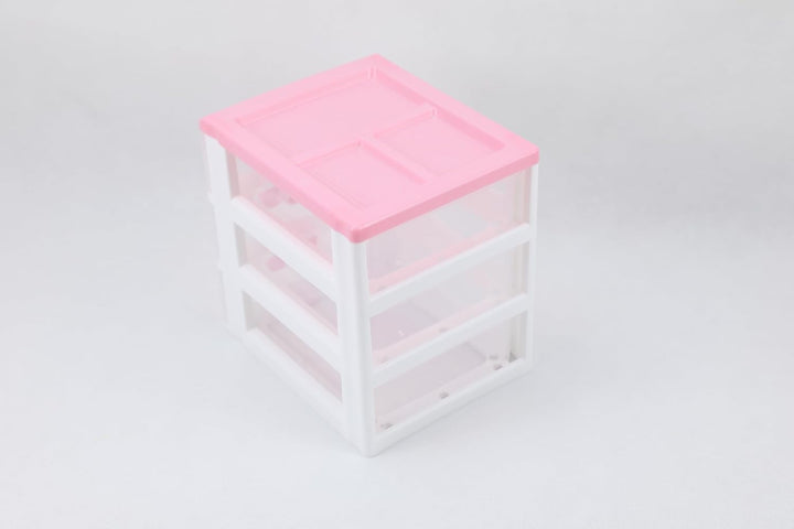 Schöne Mädchen rosa Farbe Kawaii & niedliche Desktop-Schublade Aufbewahrungsbox Empfänger Organizer