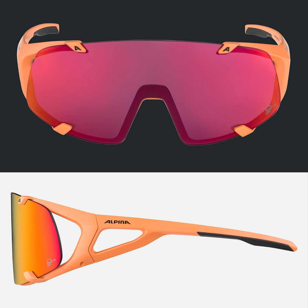 ALPINA Unisex Sport- & Fahrradbrille Sportbrille (1er Pack) Einheitsgrösse peach matt, Einheitsgröss