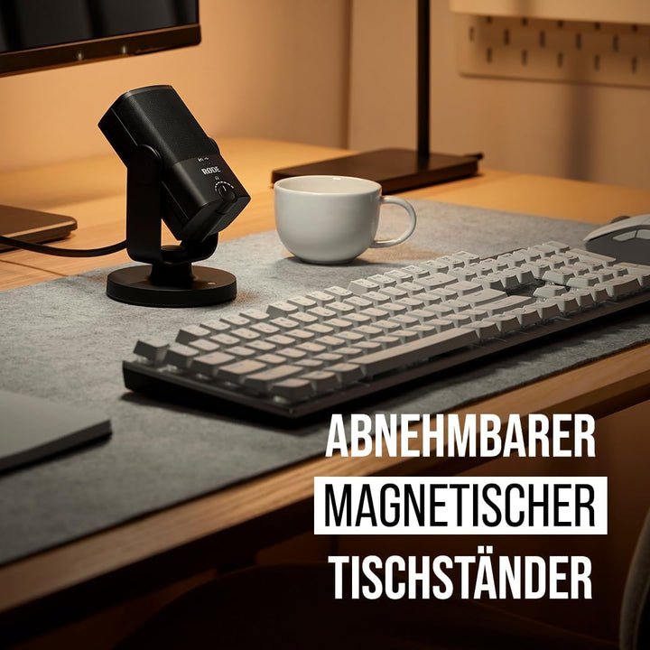 RØDE NT-USB Mini-Kondensator-USB-Mikrofon in Studioqualität + SC17 USB-C-auf-USB-C-Kabel (1,5 m - An