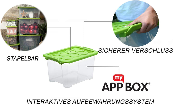 Rotho Evo Safe Keeping 3er-Set Aufbewahrungsbox Deckel, lebensmittelechter Kunststoff (PP) BPA-frei,