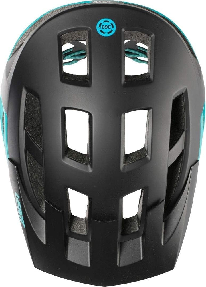 Leatt Trail-MTB-Helm DBX 2.0 Granite/Teal Schwarz Türkis L, Schwarz Türkis L