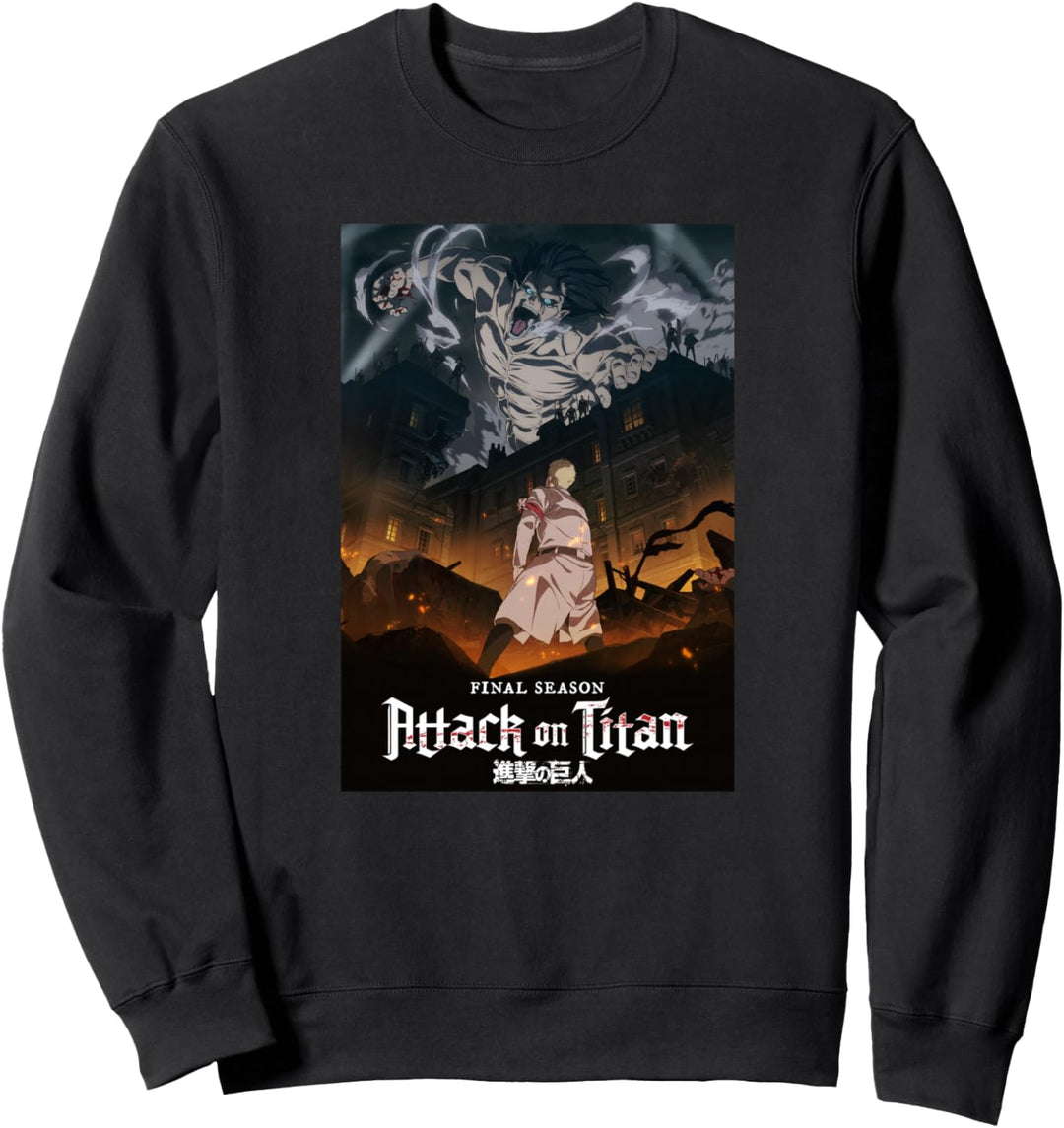 Attack on Titan Season 4 Schlüsselbild mit Logo Sweatshirt