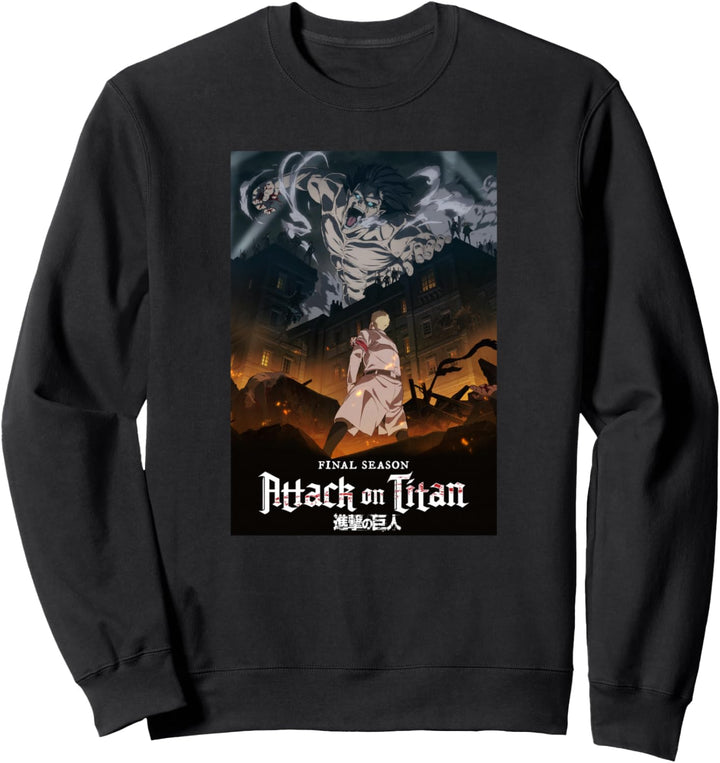 Attack on Titan Season 4 Schlüsselbild mit Logo Sweatshirt