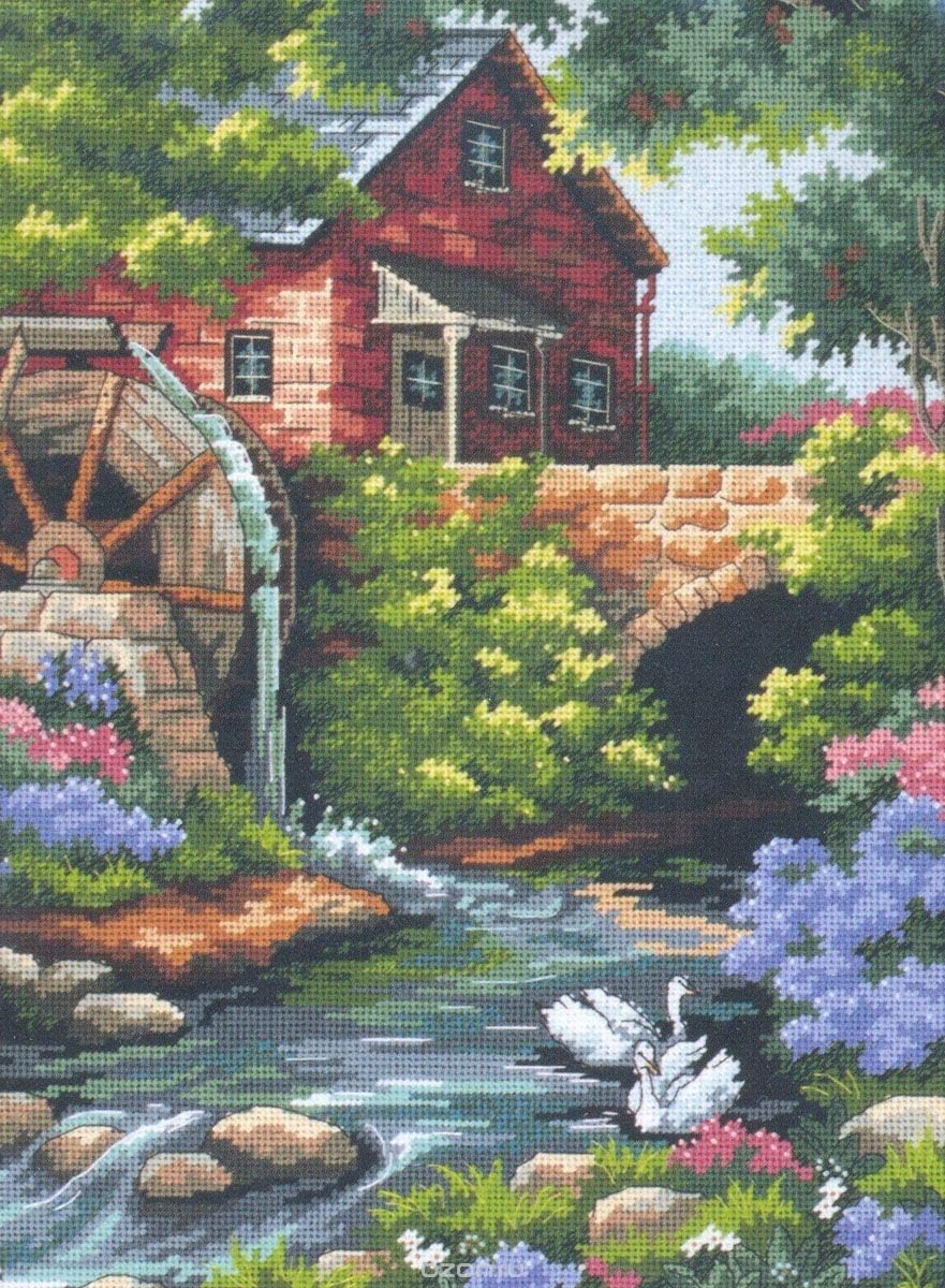 Dimensions Nadelkissenset, Old Mill Cottage Alte Mühle, Landhaus, Alte Mühle, Landhaus