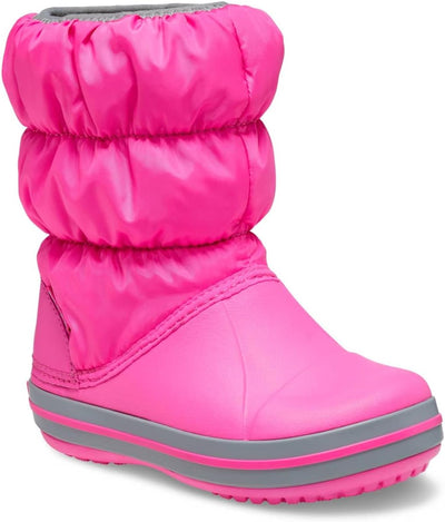 Crocs Unisex Kinder Winter Puff Boot Kids Schneestiefel, Pink