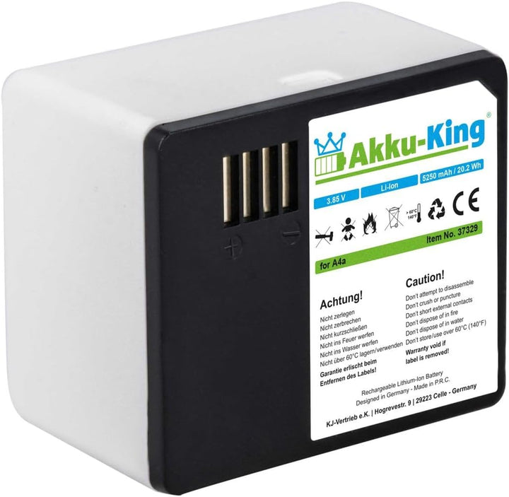 2-Fach Ladestation + Akku Li-Ion 5250mAh - kompatibel mit Netgear Arlo A-4a - für Arlo Ultra, Ultra