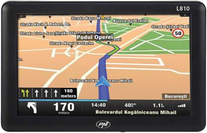 GPS-Navigationssystem PNI L810 7-Zoll-Bildschirm, Europa-Karte Mireo Keine Panik + Kartenaktualisier