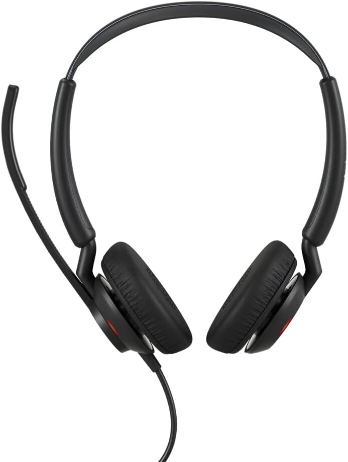 Jabra Engage 50 II schnurgebundenes Stereo-Headset mit Link Call Control, geräuschunterdrückender 3-