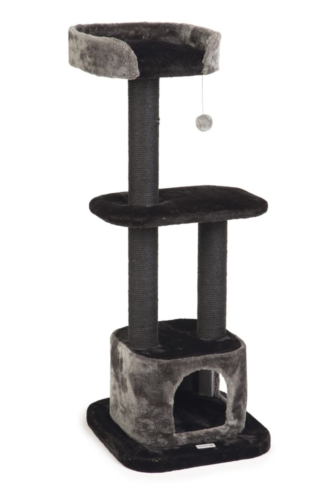 Beeztees Kratzmöbel Bondica L: 50 cm B: 50 cm H: 120 cm schwarz-grau