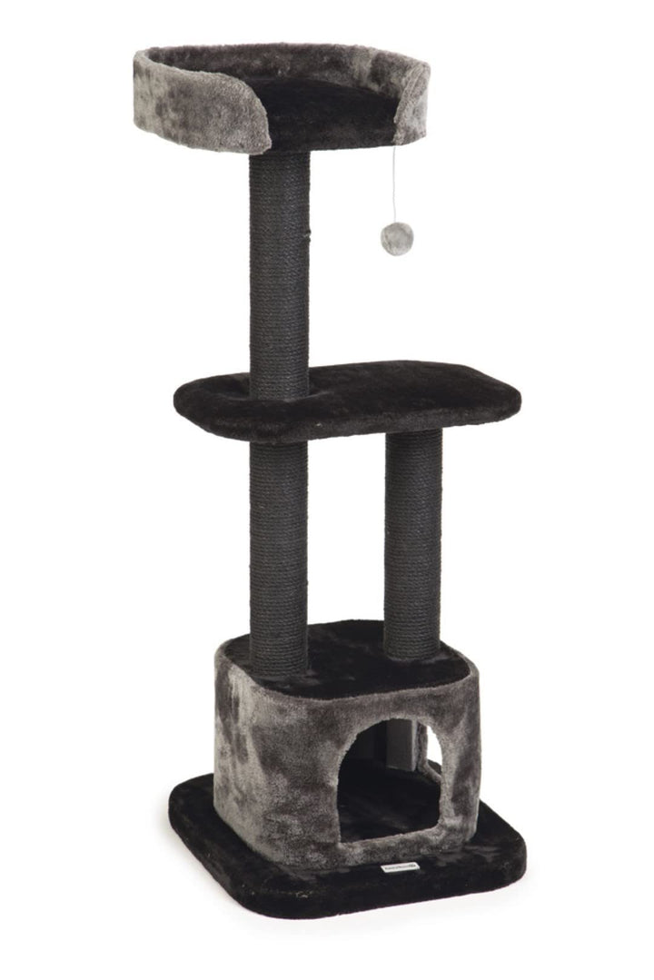 Beeztees Kratzmöbel Bondica L: 50 cm B: 50 cm H: 120 cm schwarz-grau