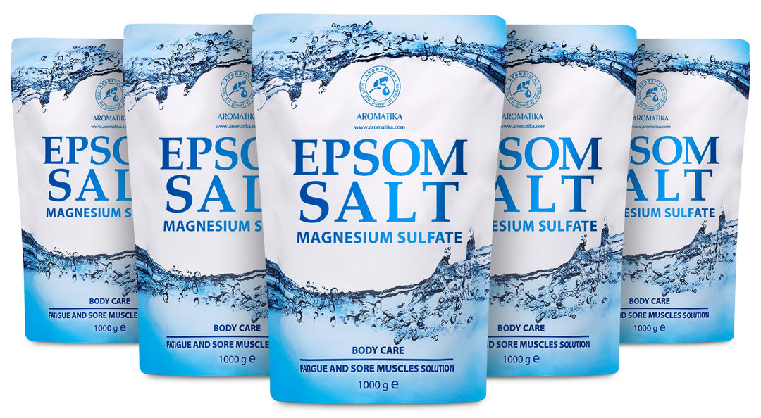 Epsom Salz 5kg - Bittersalz - Magnesiumsulfat - Badesalz für Magnesiumbäder - 100% Natürliches Bitte