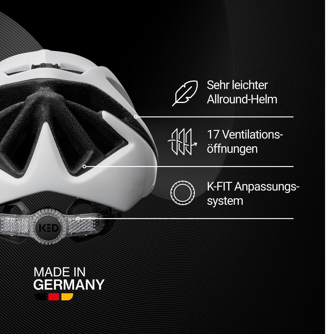 KED MTB Fahrradhelm SPIRI II Trend, blau L (55-61cm), L (55-61cm)