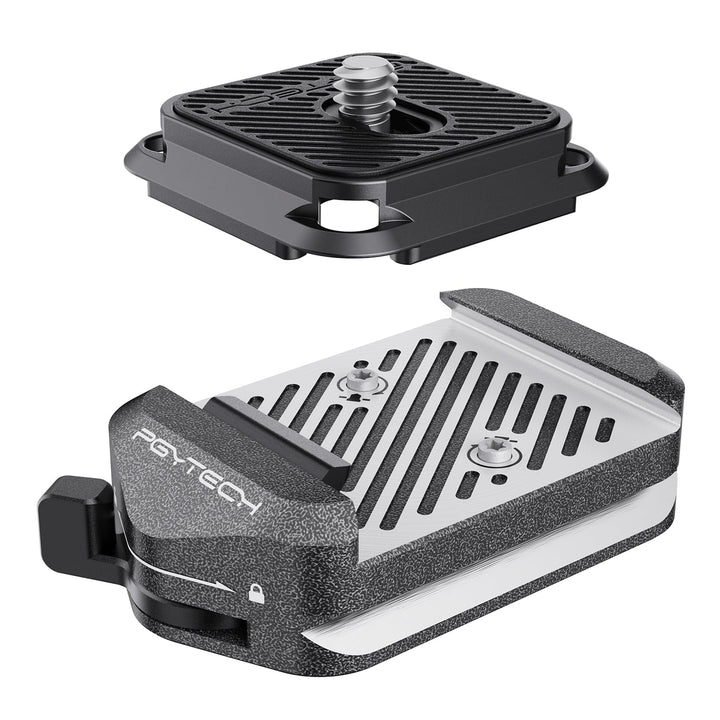 PGYTECH Arca-Swiss V2 Schnellwechselplatte & Klemme, mit 1/4"- bis 3/8"-Schraubgewinde für Sony/Niko